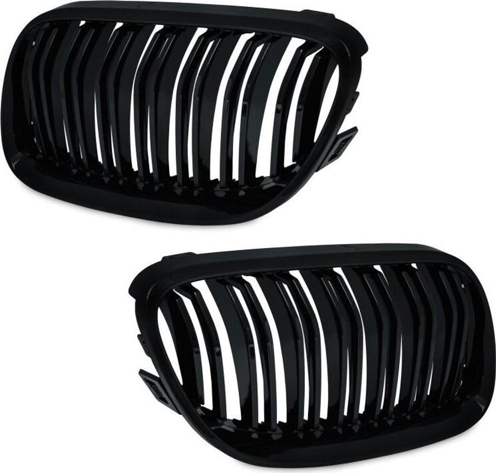 Sport Kühlergrill Front Grill passend für BMW 3er E92 E93 schwarz Doppelsteg