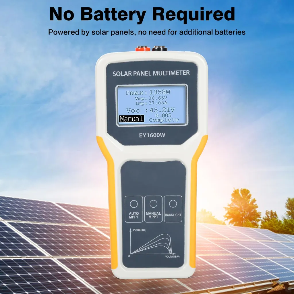 Multimètre EY1600W Testeur MPPT Solaire 1600W avec Écran LCD Précis - 5