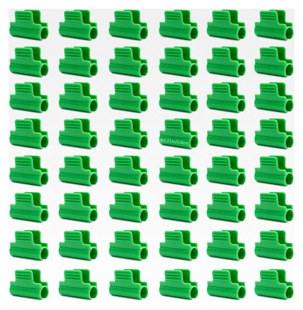 48 Gewächshausklemmen, Gewächshausclips, Abdeckung für Filmreihen, Tunnelclips, Schattierungsnetz für Rahmen, Stangenclips für Gartenreifen, W...