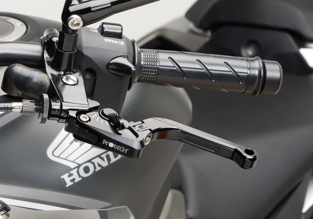 PROTECH Hebel Kupplungshebel Race Alu & Stahl Schwarz für HONDA CBR650R, NC750X, CB650F