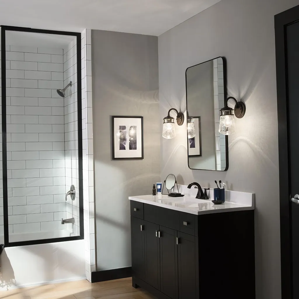 Lanterne murale extérieure en bronze architectural Lyndon IP44 E27