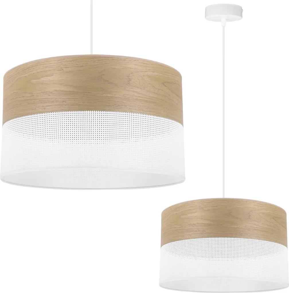 Scheda Tecnica Lampada 35cm Quercia Dorata - Sospensione E27
