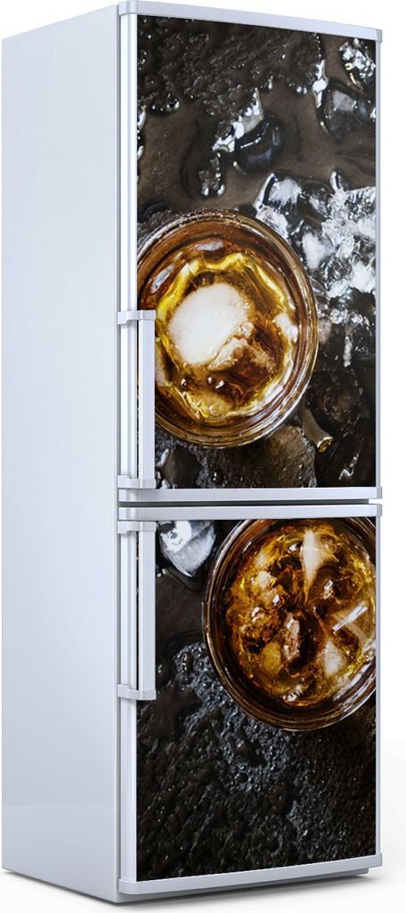 Magnete Dekorative - 60 cm x 180 cm - Küche Magnetmatte Kühlschrankmagnete - Whisky Glas