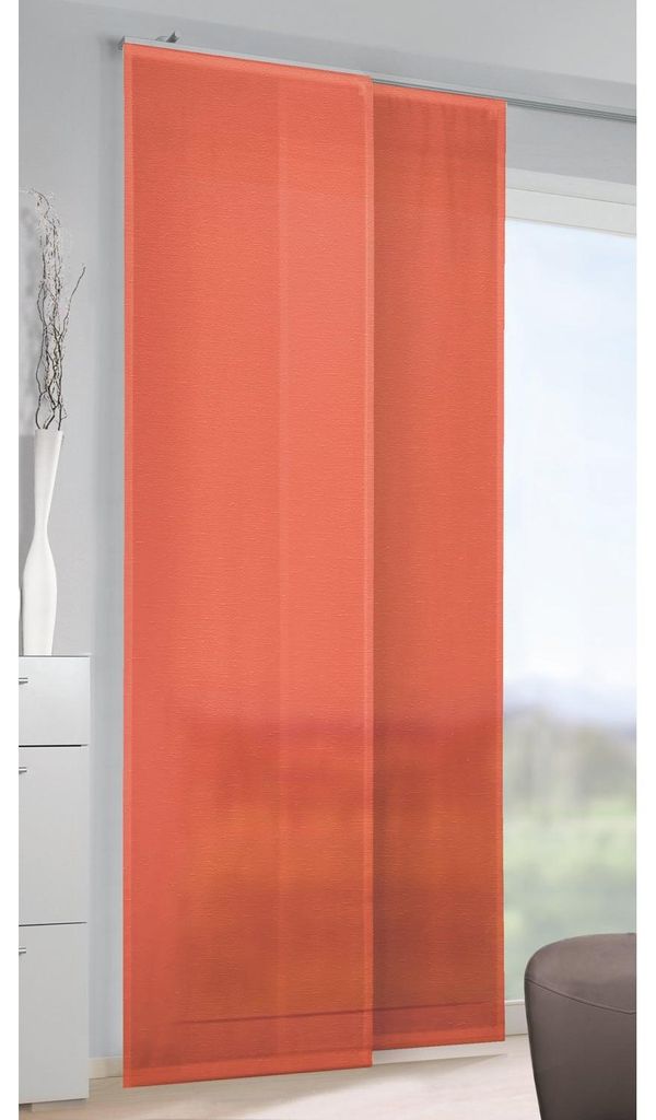 Flächenvorhang „Conny“: 245x60cm / Orange Größe (HxB): 245x60cm Farbe: Orange