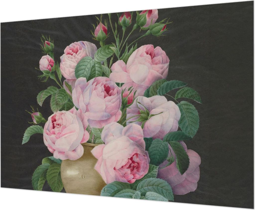 Wandtapete - Dekorative Tapete für Wohnzimmer - Tapetenfolie für Wanddekoration - 312x219 cm - Florale Eleganz