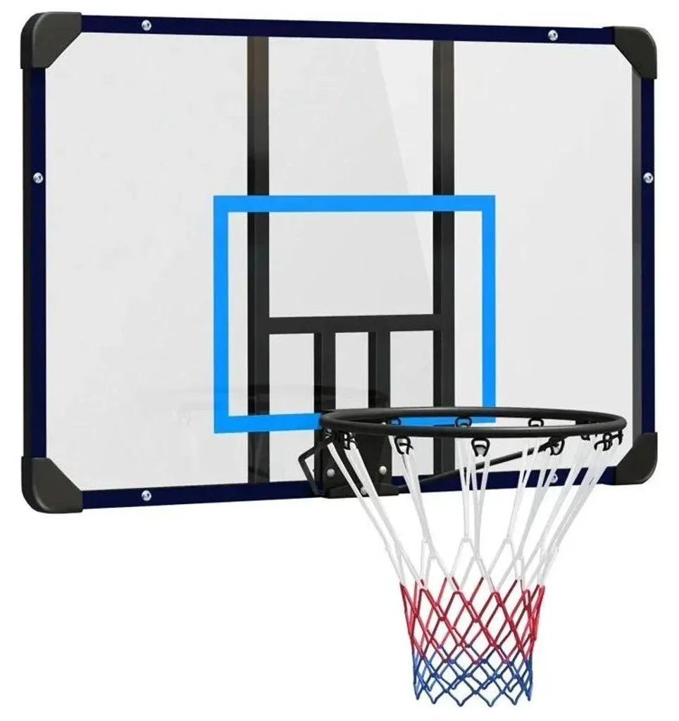Panier de basket mural design peu encombrant en acier noir de 45cm