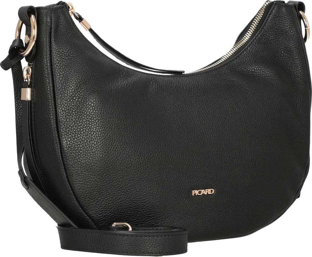 PICARD Java Cross Bag Black - Borsa a Tracolla in Vera Pelle Nera - 9