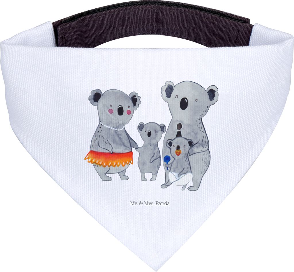 Mr. & Mrs. Panda Hundehalstuch Koala Familie - Weiß - Geschenk, Kinder, Hunde Hals Tuch, Koalas, Halstuch, Hund, Für, Family, Muttertag, Mama, Ba...