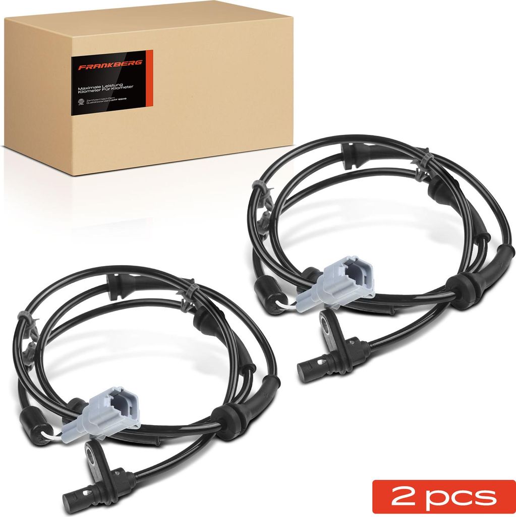 Frankberg 2x ABS Sensor Hinten für Nissan Qashqai +2 I J10 JJ10E NJ10 1.5L 1.6L 2.0L 2006-2010