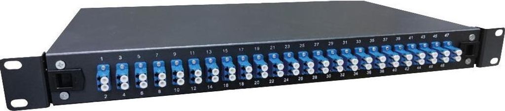 Lanview LVO233845. Stecker: 24 x LC, Optischer Kabelverbinder: LC. Produktfarbe: Schwarz, Material: Stahl, Montage: Rac