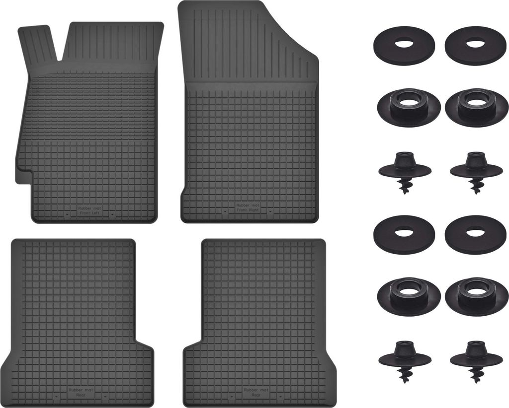 Gummimatten Mit Stoppern Für: Honda Prelude V (1996-2001) Schwarz Set