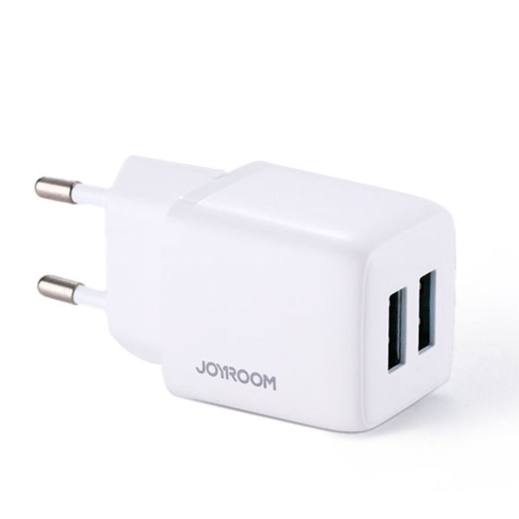 Joyroom-Ladegerät 2x USB 12W 2,4A weiß (L-2A121)