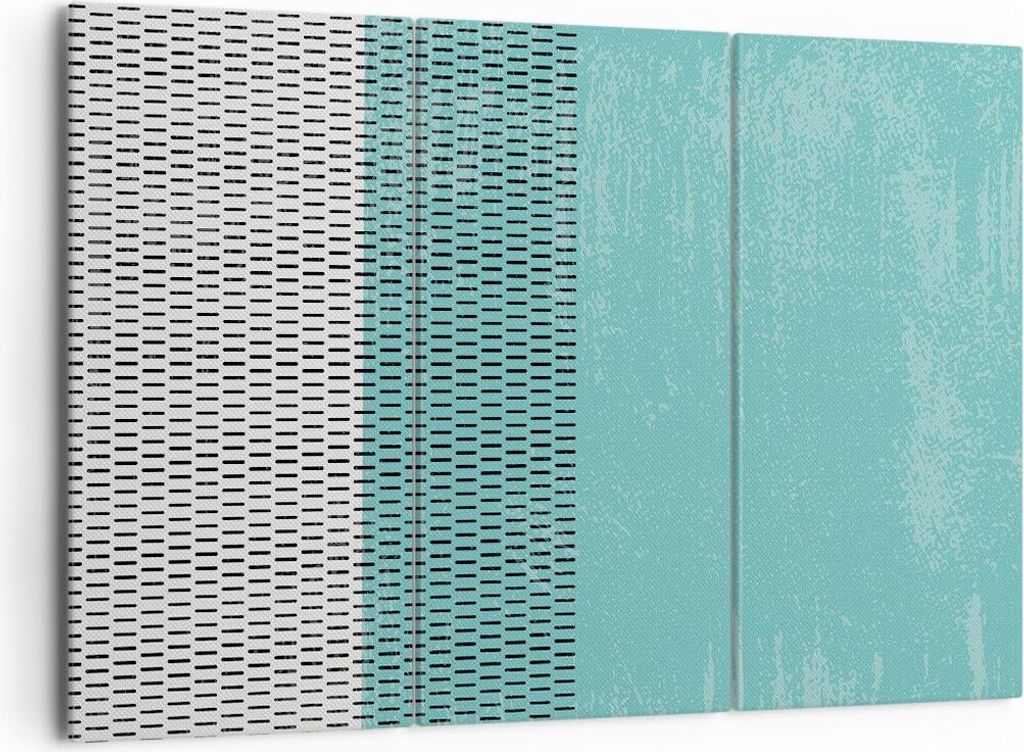 Bild auf Leinwand - Leinwandbild - 3 Teile - Abstraktion Modern Striche - 165x110cm - Wand Bild - Wanddeko - Wandbilder - Leinwanddruck - Bilder - ...