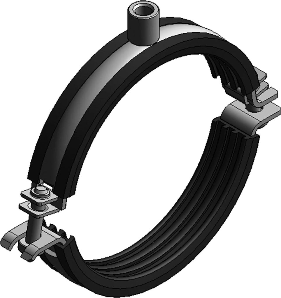 MEFA Rohrschelle Omnia MB 25x3, 137 - 141 mm M10/M12 TPE, 1 Stk.