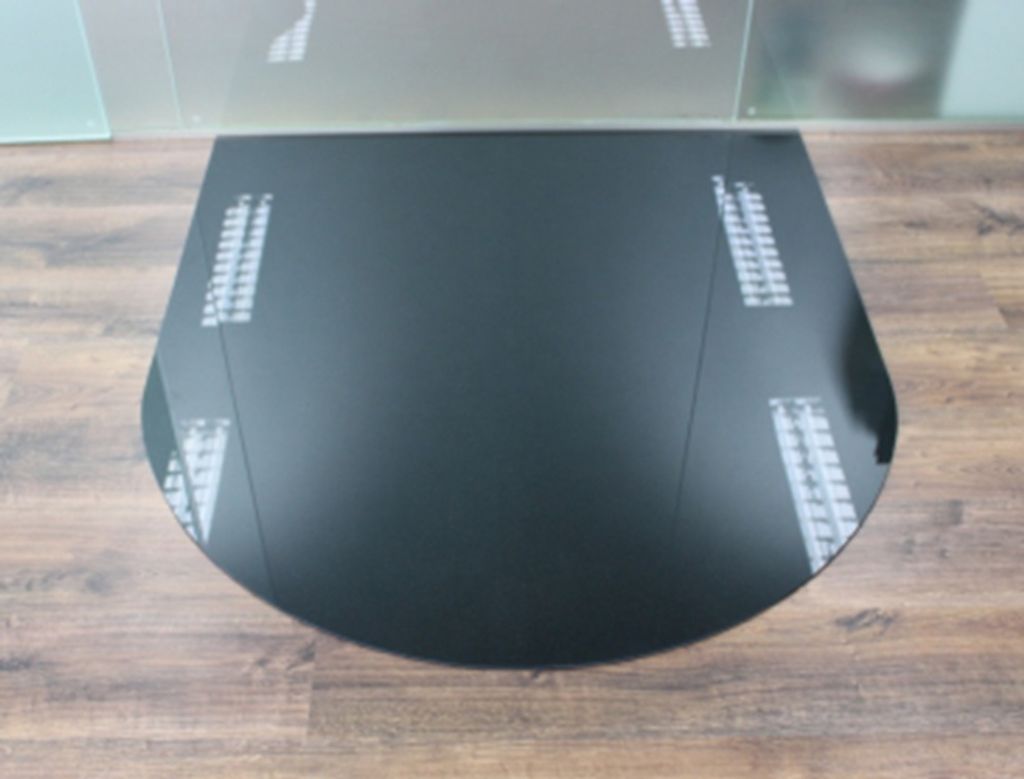 Rundbogen 120x130cm schwarz - Funkenschutzplatte Produktbild 