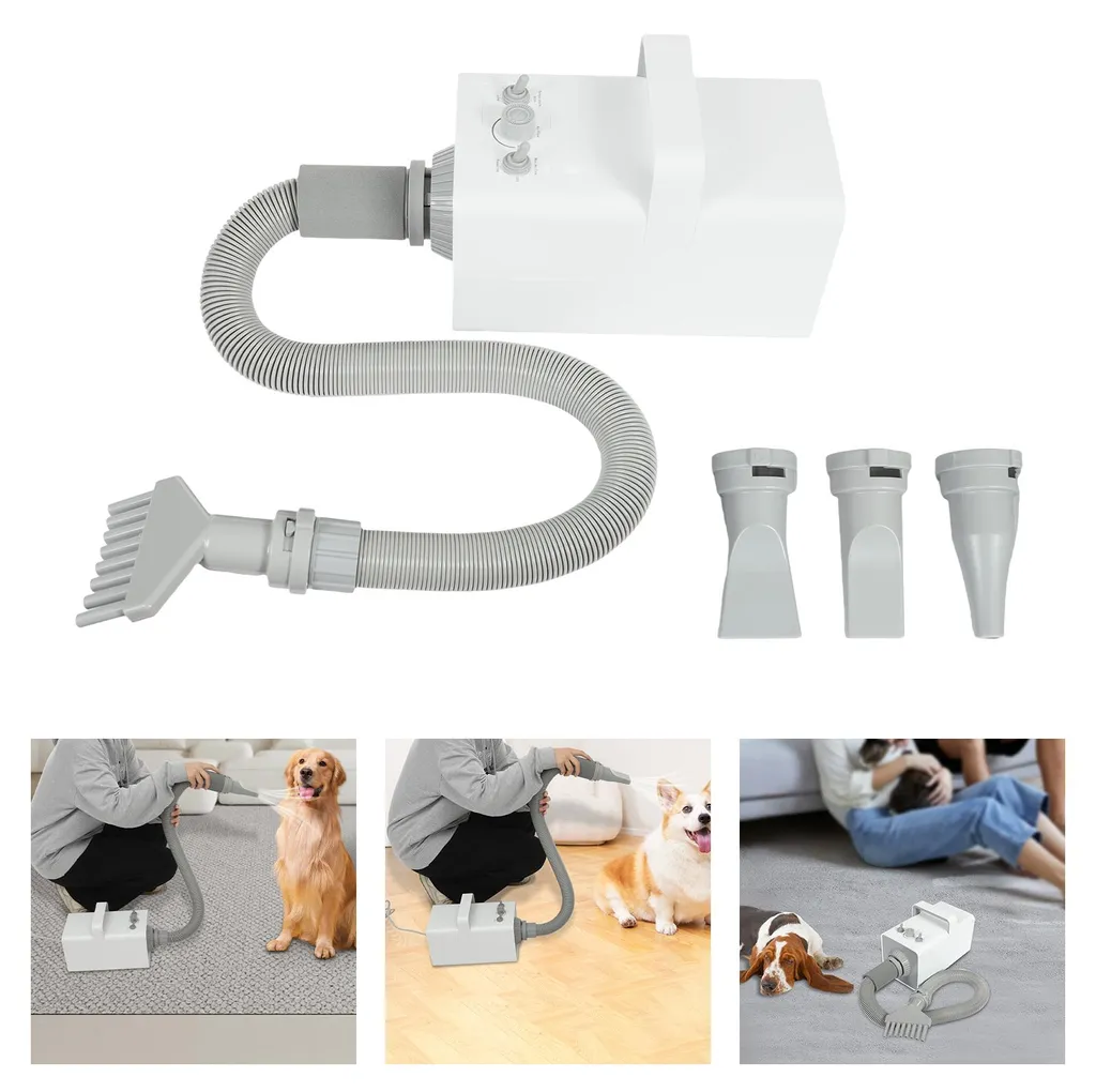 Sèche-cheveux Animaux Blanc 2800W - Multi-buses et souffle modulable - 4