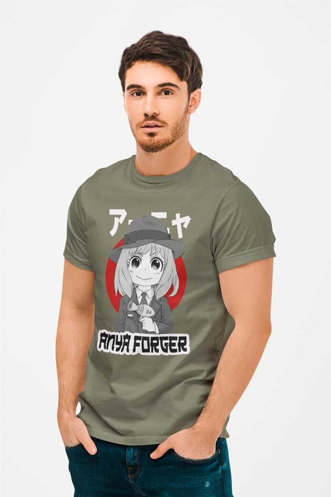 D&B Uni Polo AN00001_Anya Forger_MilitärGrün-Größe 5XL