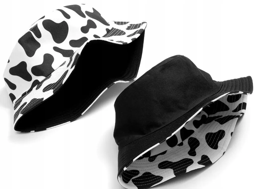 Offerta Cappello da Pescatore Double Face - Cotone Bianco Nero - 6