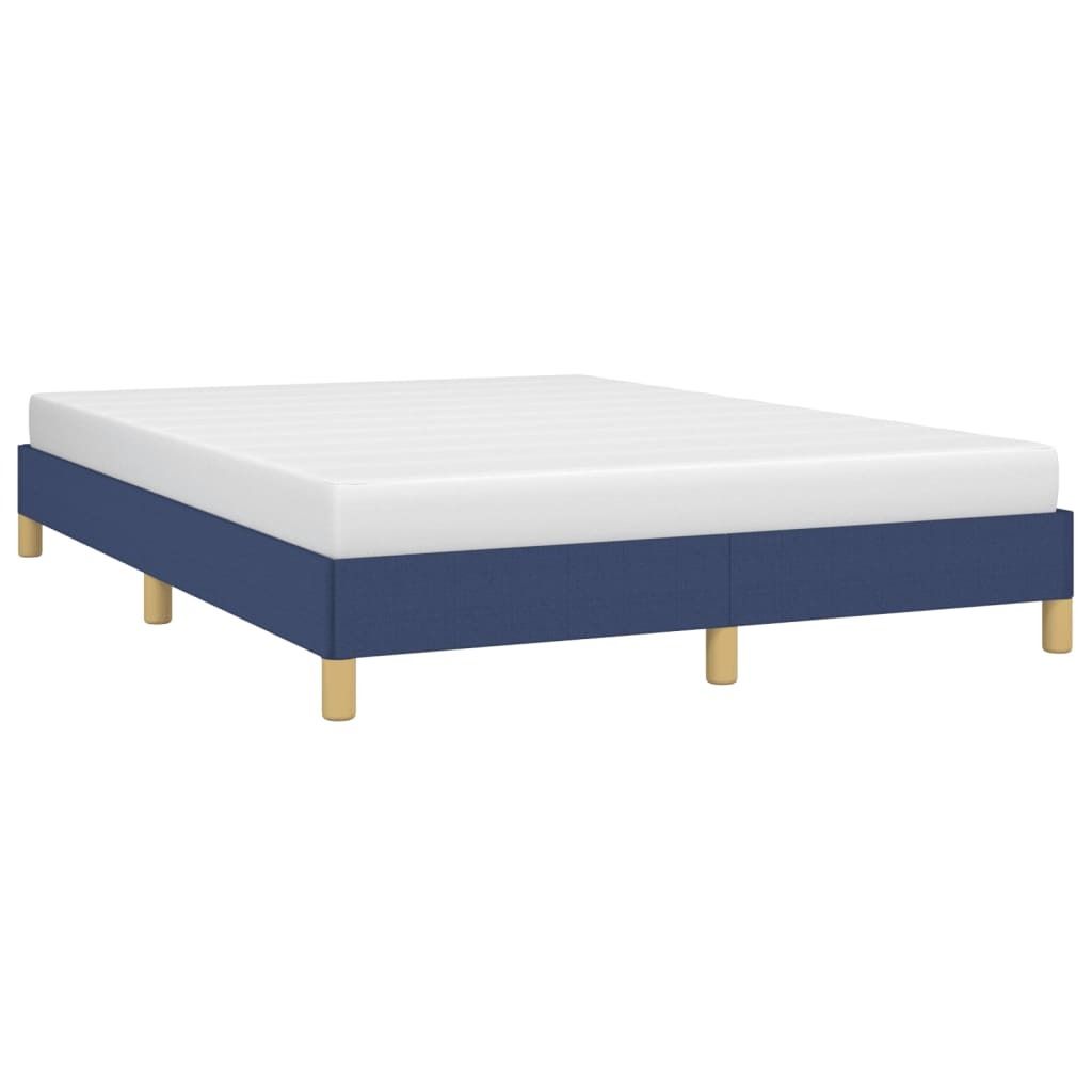 “2026 Modern“ Bettgestell ohne Matratze Blau 160x200cm Stoff - Designermöbel 951893 - Klassische BettenJugendbett Tagesbett