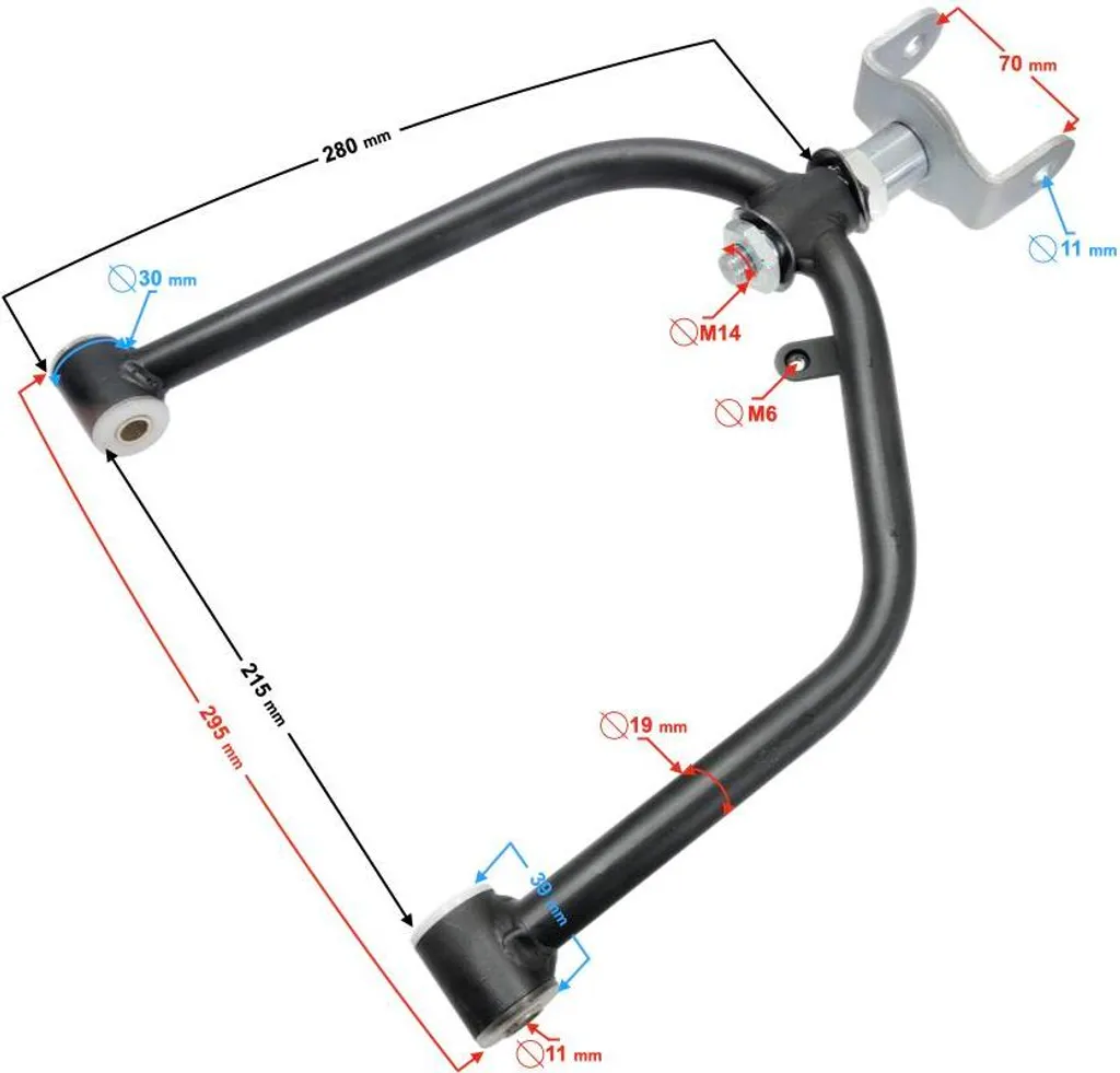 Pièce suspension Road Hunter 200 pour réparation arrière gauche haut