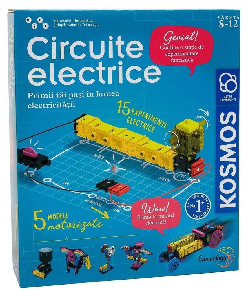 STEM-Bausatz zum Bauen elektrischer Schaltungen – 20 Experimente und 5 motorisierte Modelle