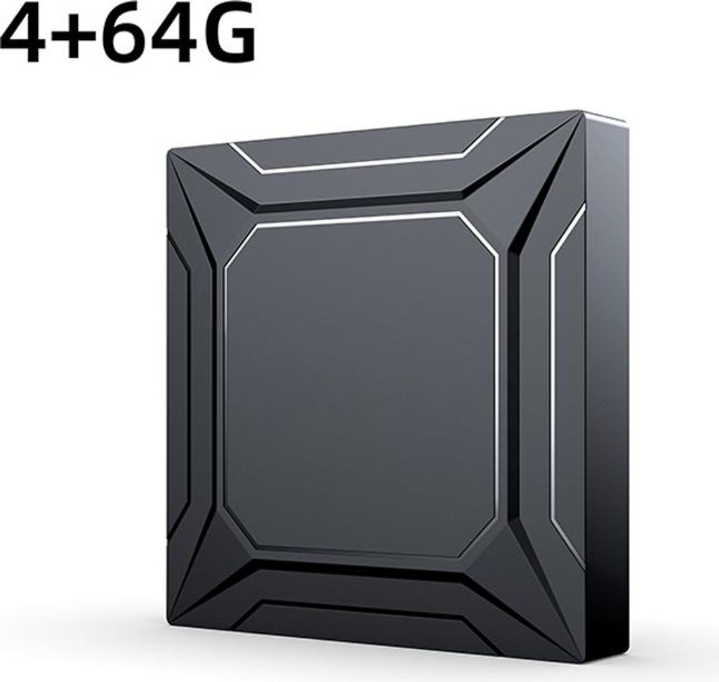 ZELURXX Android 14 TV Box, Amlogic S905X5M, 4K Smart TV Box, Bluetooth 5.0, Dual WiFi, Quad-Core, Multilingual Media Player, 4+64G