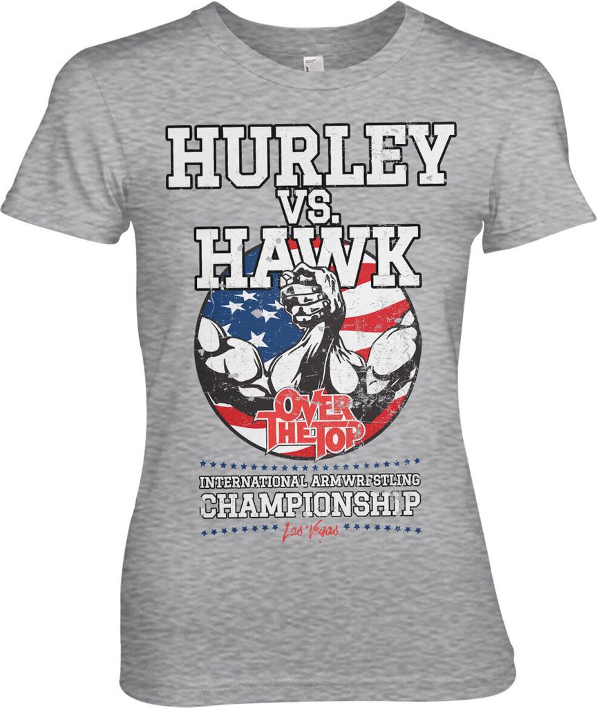 Hurley Vs. Hawk Girly Tee - XX-Large - HeatherGrey