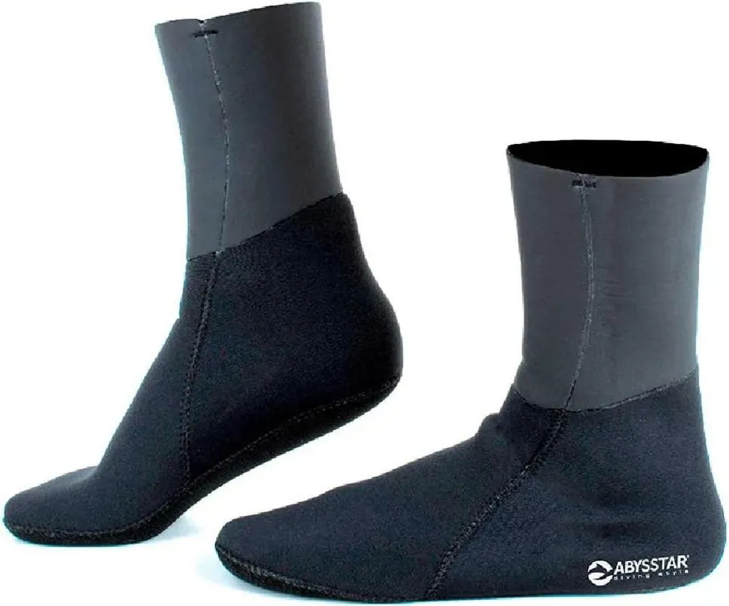 Chaussures de Plongée Anti-Froid 5mm Bleu Abysstar - Adhérence Maximale