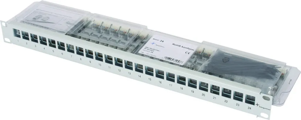 Patch Panel 24 Ports Anti-Interférences CAT 6A Telegärtner 100007012