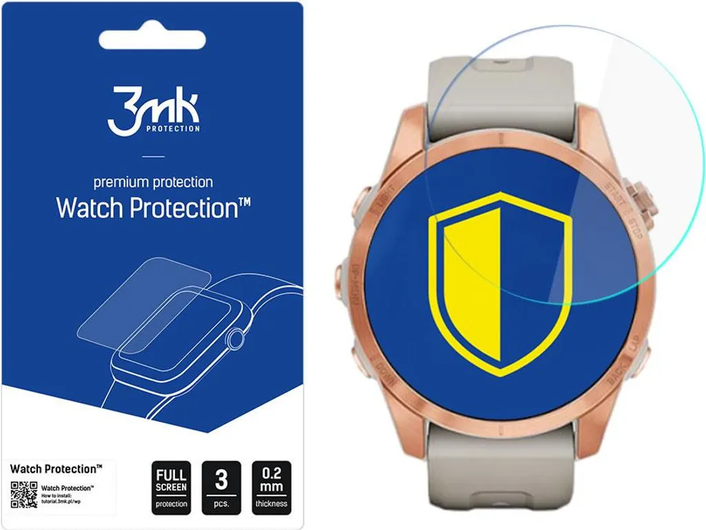 Vetro Flessibile 3Mk Garmin Fenix 7S: Protezione Schermo Estrema