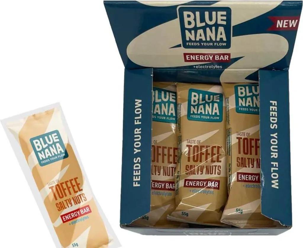 Barre anti-fatigue Blue Nana Energy Toff Noix Salées 55g - Stop aux fringales