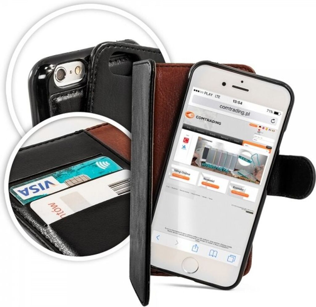 Huawei Mate 10 Pro Tasche Flip Case 2in1 Schutzhülle Schwarz