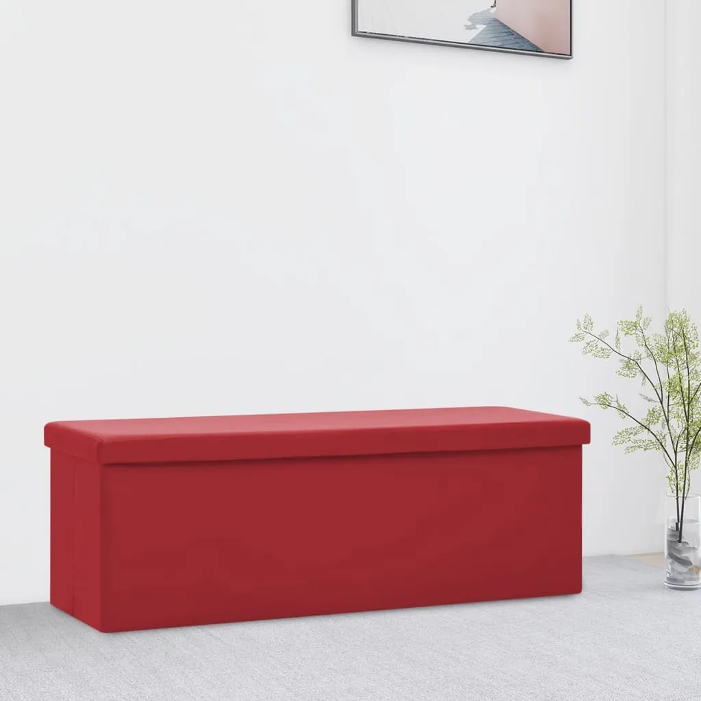 Banc de rangement pliant pour organiser le salon et la chambre PVC