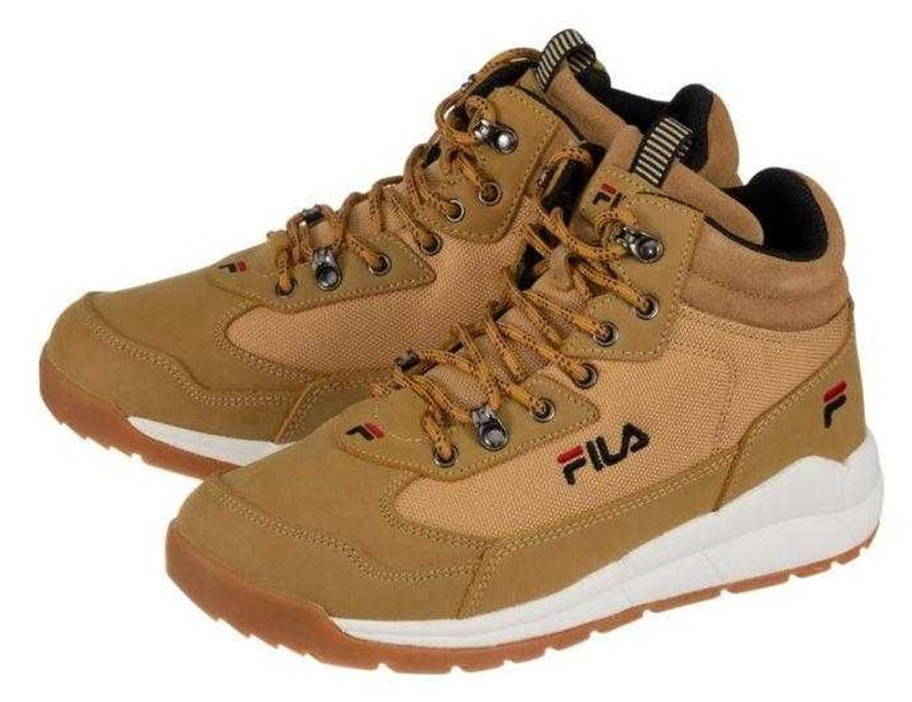 Fila - "Alpha" Sneaker für Herren, Leder, Knöchelhoch PP11823 (43,5 EU) (Braun)