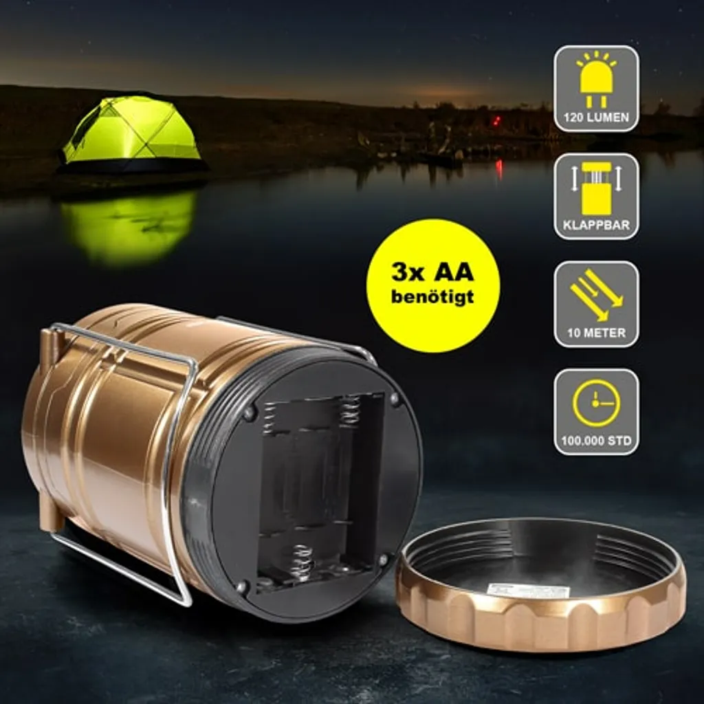 Eaxus® 30 LED Campinglampe