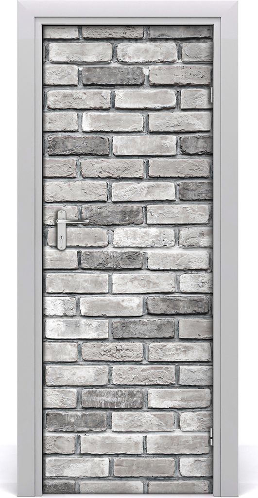 Tulup Türaufkleber 75x205 cm Dekorative Aufkleber Selbstklebend Wasserdichte Tapete Abnehmbar Schlafzimmer Wohnzimmer Wohnkultur - Ziegelwand