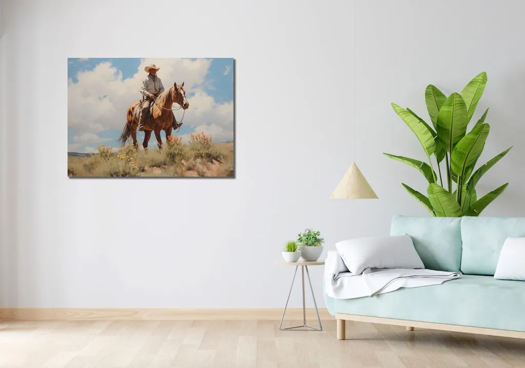 Image L'héritage du Far West 100x70 cm - Impression HD Haute Qualité - 2