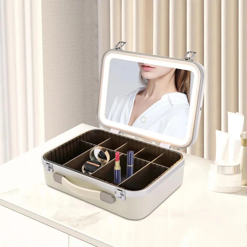 Boîte de rangement maquillage miroir LED réglable - Modèle Elite 2000 - 3