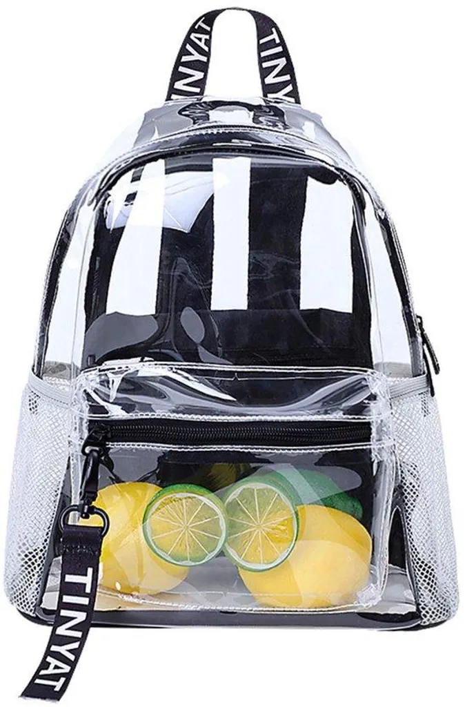Sac à dos en PVC transparent imperméable - Modèle Cristal 20L unisexe