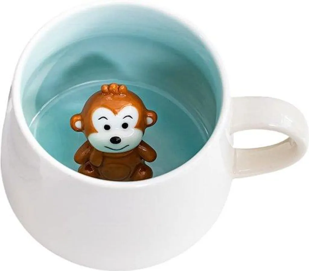 Tasse 3D en céramique incassable de 35cl, cadeau original pour enfant