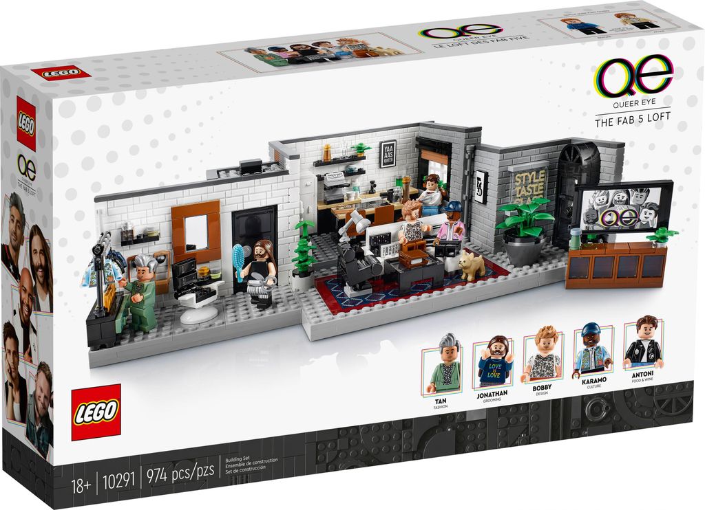 Lego icons 10291 queer eye  le loft des fab 5 Image du produit 