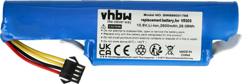 vhbw Akku kompatibel mit Redmond RV-R151, RV-R150 Produktbild 