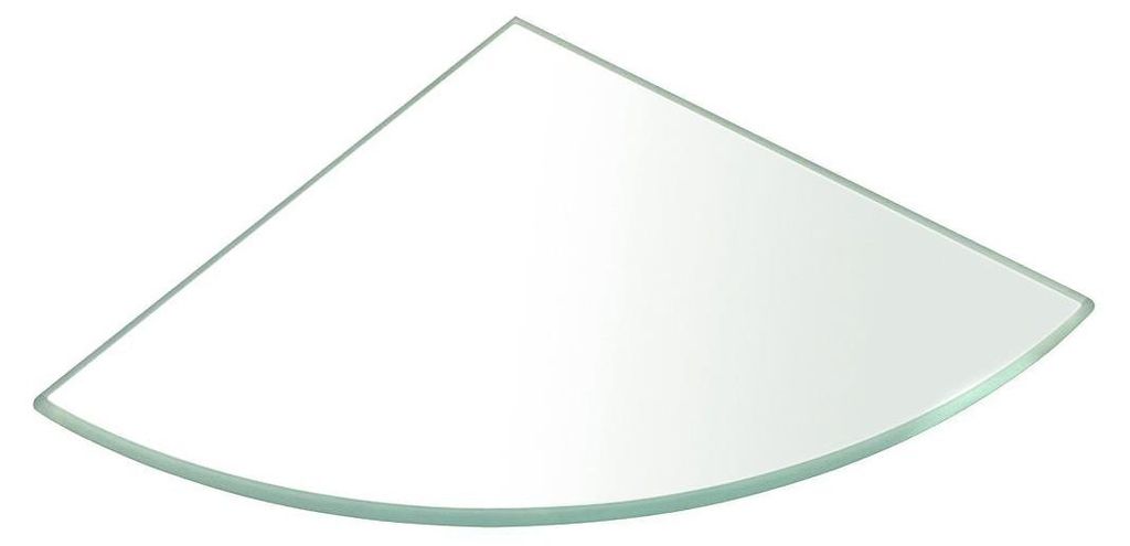 Sapho Eckablage, Quadrant 200x200x8mm, Klarglas Produktbild 