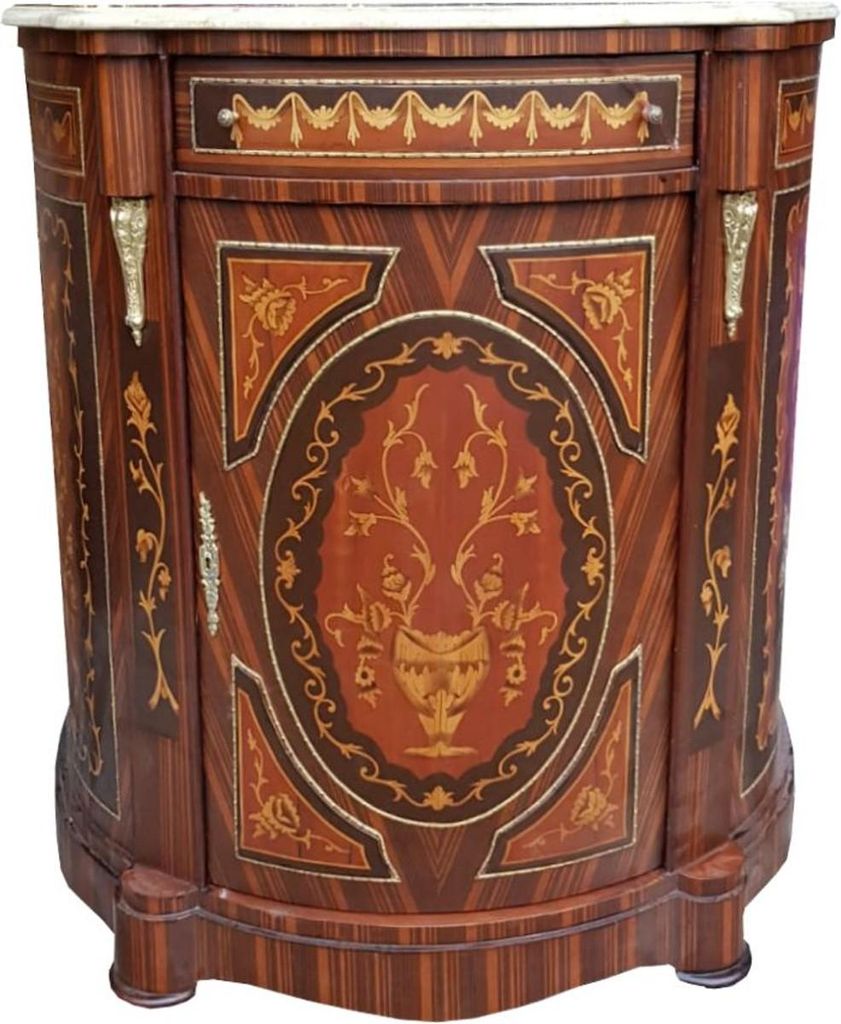 Commode Casa Padrino Empire, avec plateau en marbre et Image du produit 