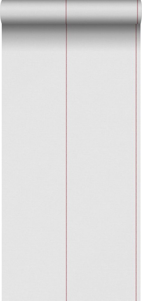 Sanders & Sanders Tapete Streifen Rot und Grau 53 cm x 10.05 m