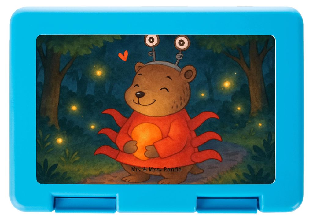 Mr. & Mrs. Panda Lunchbox Krebs Astrologie Design - Weiß - Geschenk, Bentobox, Frischhaltedose, Geburtstagsgeschenk, Sternzeichen, Snackbox, Brot ...