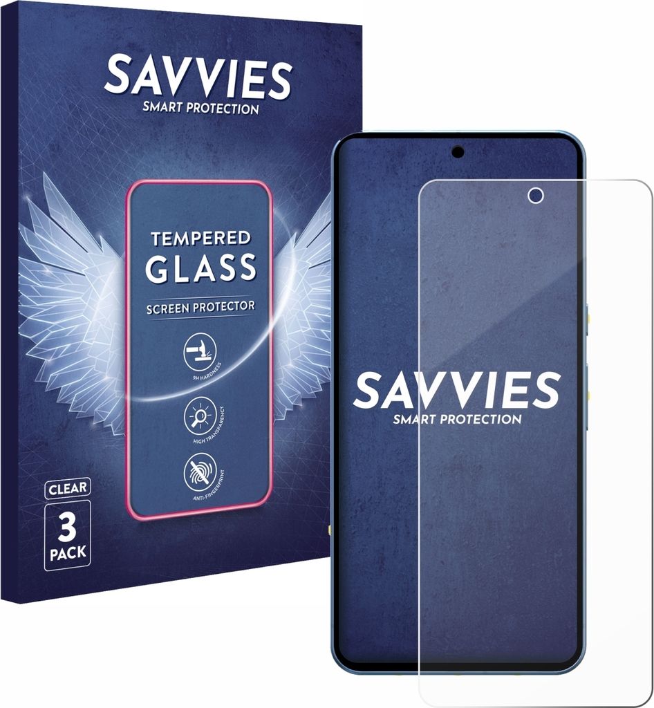 3x Savvies Schutzglas für Google Pixel 8 Pro Displayschutz Produktbild 
