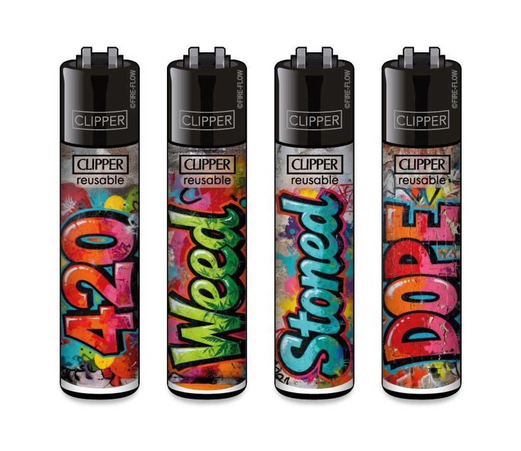 Clipper Feuerzeug 4er Set FFX 420 Wallz