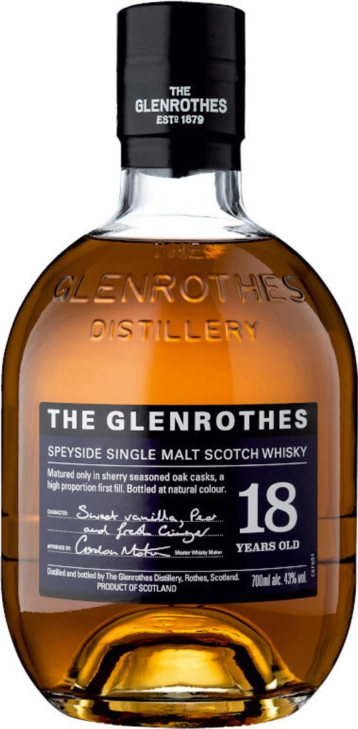 Glenrothes 18 Jahre Speyside Single Malt Scotch Whisky | 43,0 % vol | 0,7 l