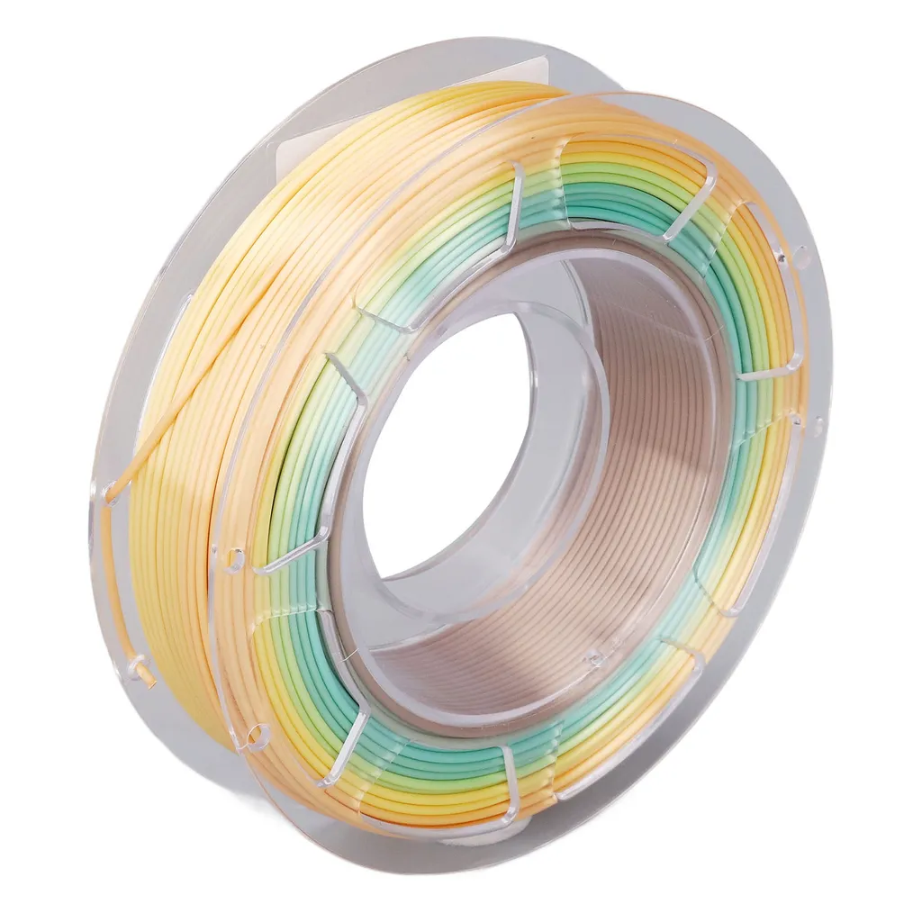 Filamento PLA, filamento PLA della stampante 3D, filamento PLA della stampante 3D 1,75 mm, bobina di filamento PLA della stampante 3D, filamento PLA della stampante 3D 200 g, pacchetto di filamento PLA della stampante 3D, filamento PLA lucido di seta, filamento PLA multicolore gradiente - 2